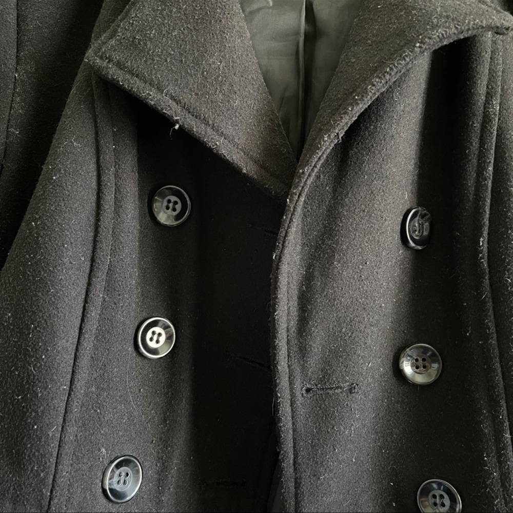 Black Pea Coat | Celebrity Pink - Picture 3 of 7